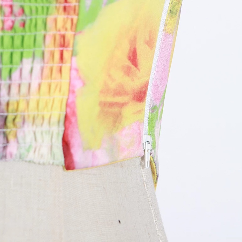 Water Color Multi Color Corset Top - Picture 5 of 8